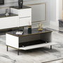 Hanah Home Imaj Mesa de centro Blanca